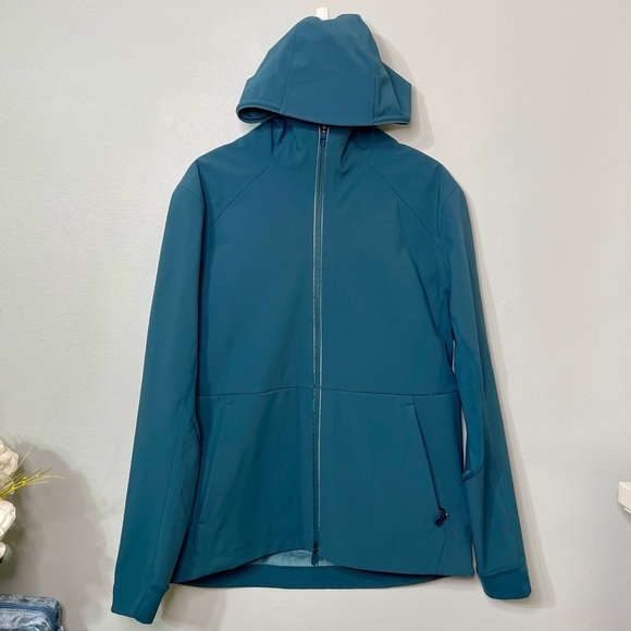 Men’s Lululemon Cross Chill Jacket Waterproof Fleece Coat Green Jasper Large Nwt - Picture 7 of 13